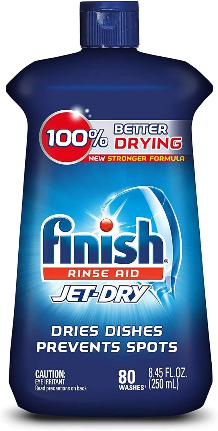 Finish Jet-Dry Rinse Aid, Dishwasher Rinse Agent & Drying Agent 8.45 oz ( pack of 8)