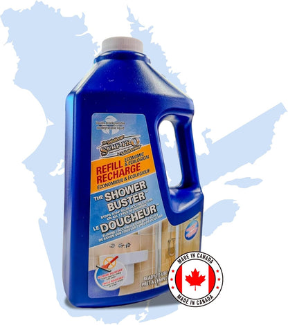 SURF PRO Shower Glass Door Cleaner – Shower Buster Spray for Soap Scum & Hard Water Stains – No Scrub Bathroom Cleaner for Glass, Tile, Chrome, Ceramic, RV and Septic Safe (500ml / 16.9oz)