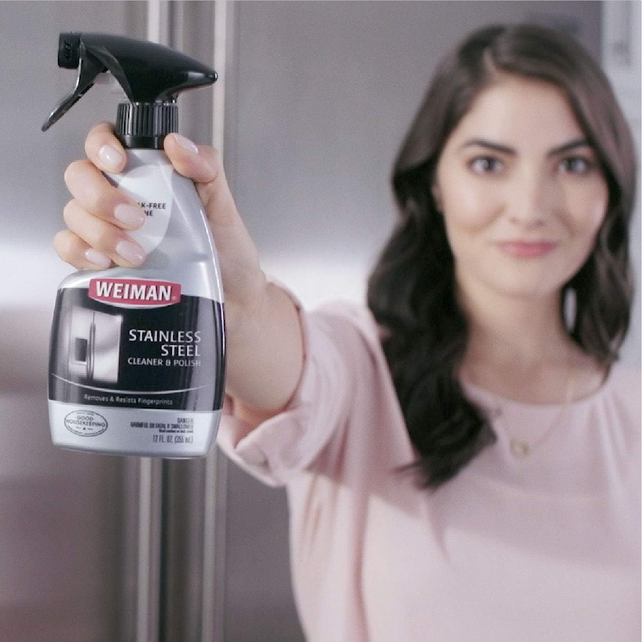 Weiman Stainless Steel Cleaner and Polish Trigger Spray, 12 Fl Oz (Pack of 6)