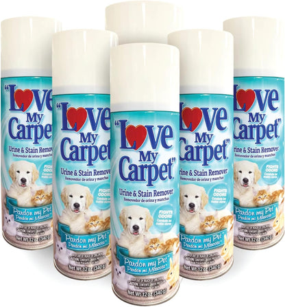 Love My Carpet Pet Special Heavy Foam,Carpet Cleaner,Urine,Pet Stain And Odor Remover,Carpet Cleaner Solution,2 Pack Of 12oz