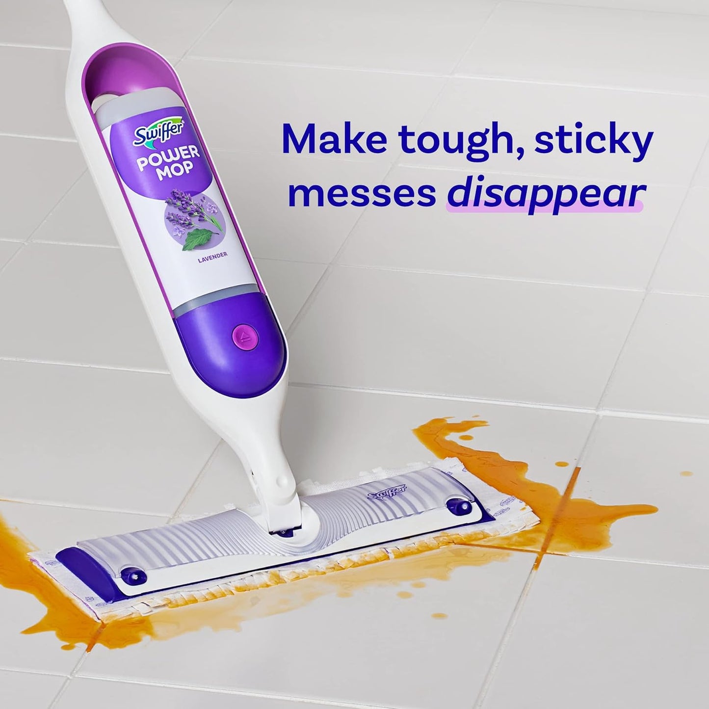 Swiffer PowerMop Floor Cleaning Solution with Fresh Scent, PowerMop Refills, Floor Cleaner for Mopping, 25.3 fl oz, 2 Pack