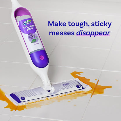 Swiffer PowerMop Floor Cleaning Solution with Fresh Scent, PowerMop Refills, Floor Cleaner for Mopping, 25.3 fl oz, 2 Pack