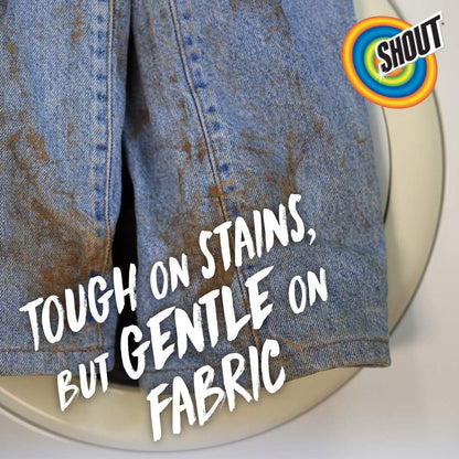 Shout Active Enzyme Laundry Stain Remover Spray for Clothes, Triple-Acting Formula Clings, Penetrates, and Lifts Tough & Everyday Stains - Prewash Refill 60oz (1.7L)