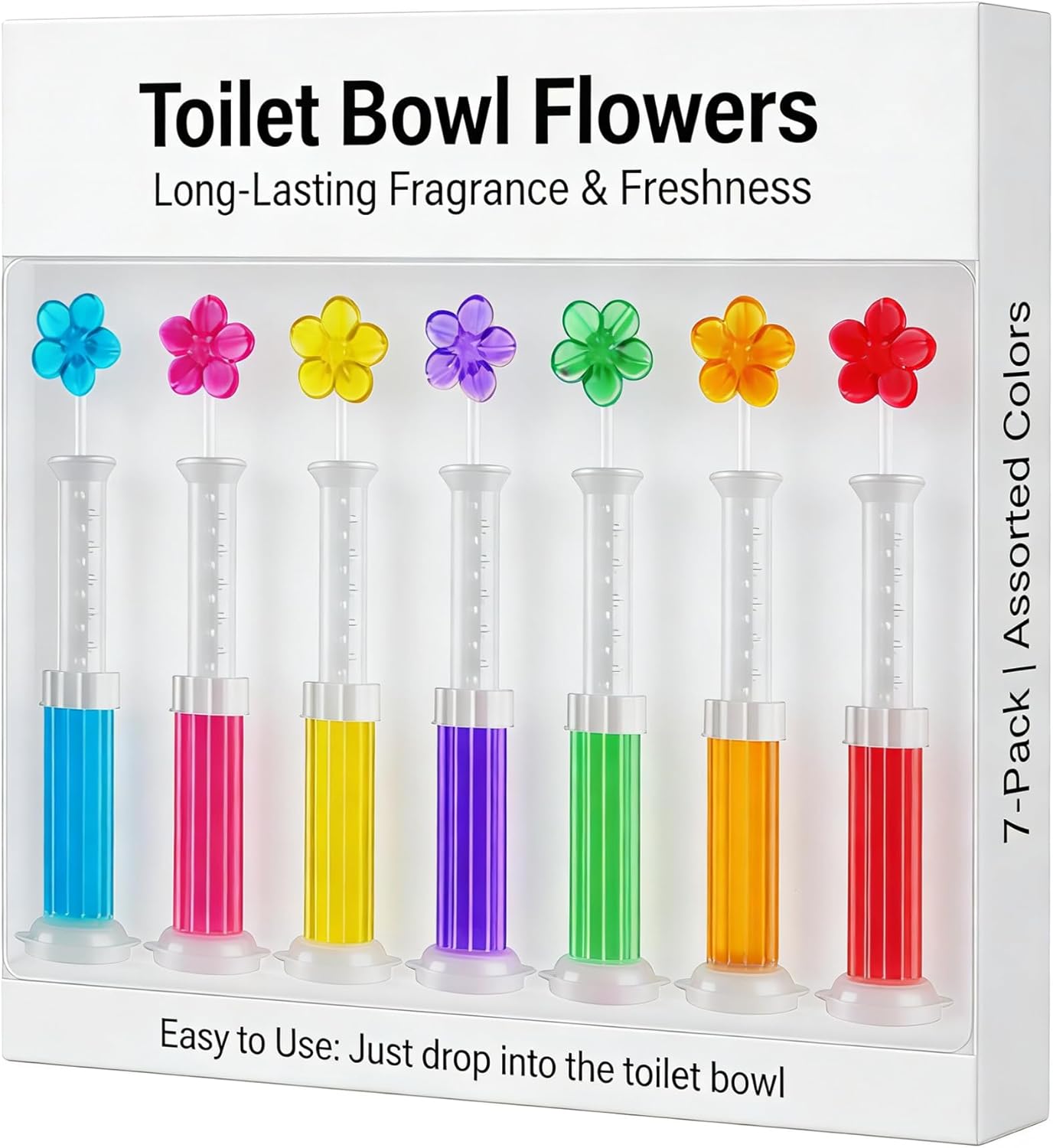 Toilet Gel, 84Count 7 Kinds Of Scent Toilet Cleaner Bowl Gel Stamp Kit Air Freshener