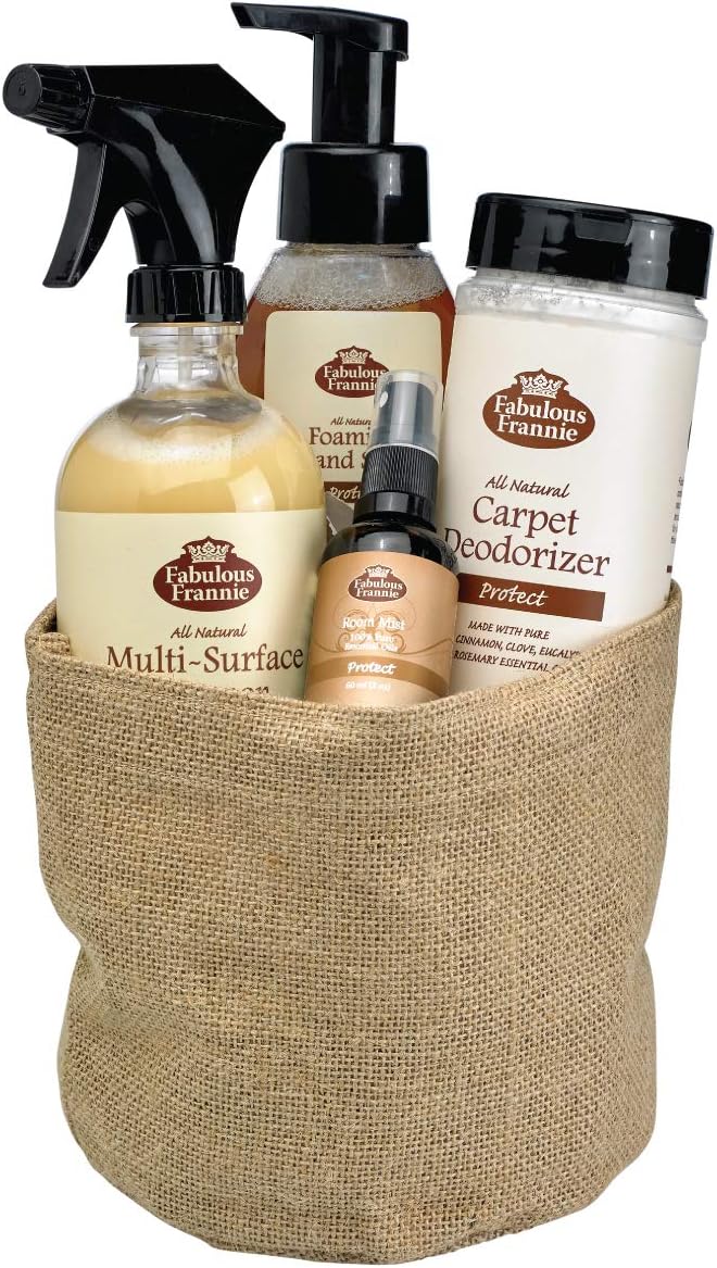 Fabulous Frannie All Natural Ingredients No Synthetics Protect Carpet Care made with Pure Essential Oils Clove, Lemon, Cinnamon, Eucalyptus and Rosemary 13 Ounce (Pack of 1)