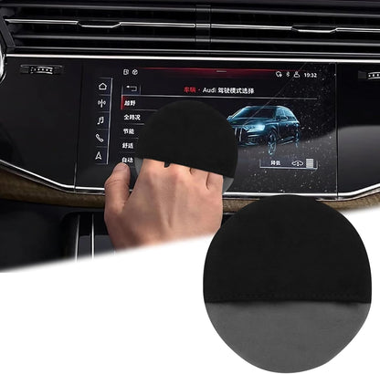 Car Screen Cleaner, 4.1''×4.1'' Microfiber Dashboard Wipes, Square Microfiber Cloth, Car Display Wipes,Vehicle Screen Cleaner Tool universal for Car Dashboard Car Display Car Interior Tools (Black)