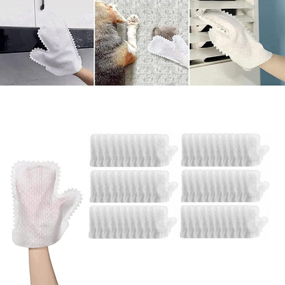 Home Dust Removal Gloves, Microfiber Fish Scale Cleaning Duster Glove, Washable, Reusable Wet & Dry Kitchen Mitt