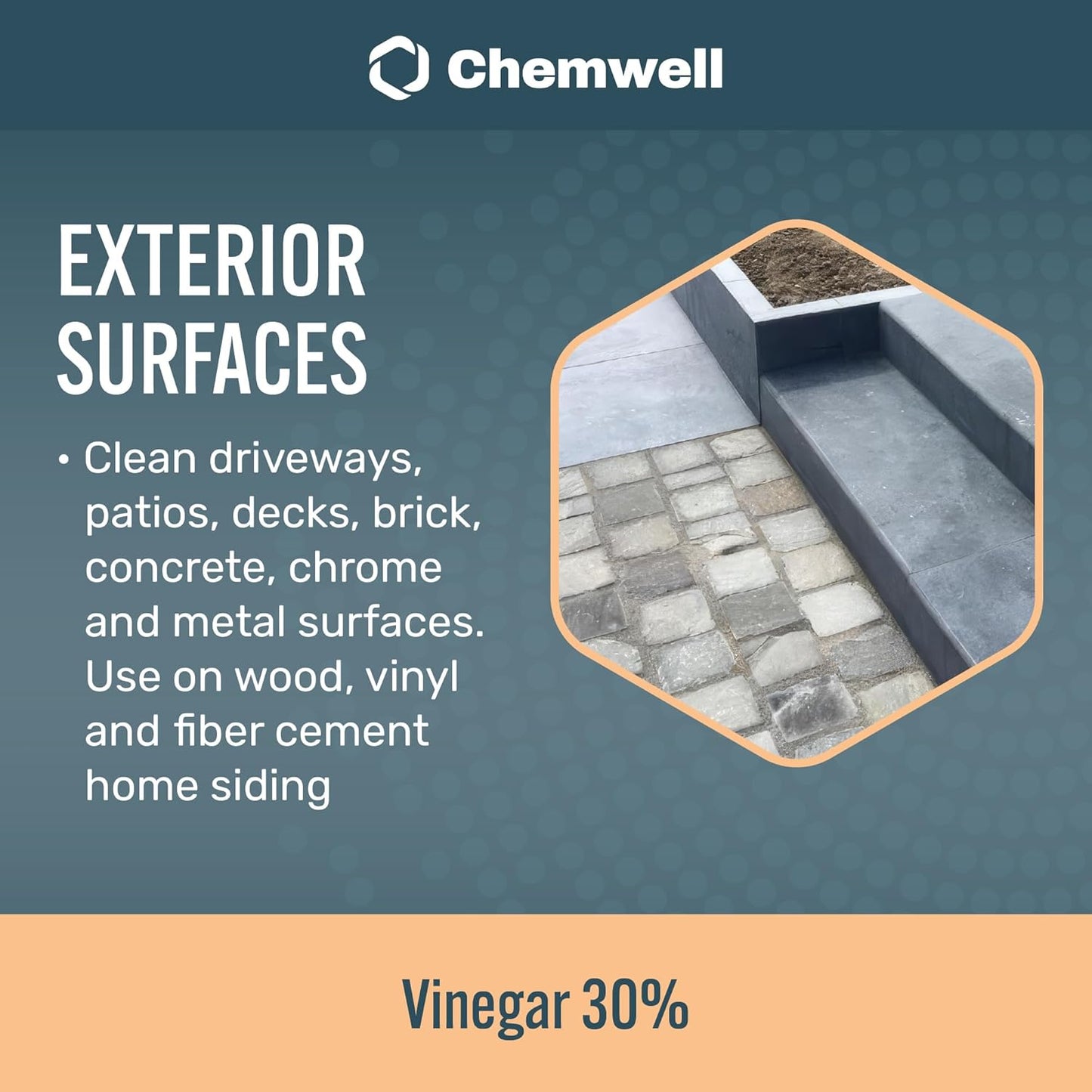 Chemwell 99% Vinegar (32 fl oz) - General Purpose All-Natural Multi-Surface Cleaner for Home, Patio & Commercial - High Performance, Powerful Concentrated Acetic Acid - Made in USA