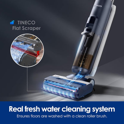Tineco iFLOOR 5 Breeze Complete Wet Dry Vacuum Cordless Floor Washer, One-Step Cleaning for Hard Floors, Edge Clean, Auto Self-Cleaning, Lightweight & Cordless Design