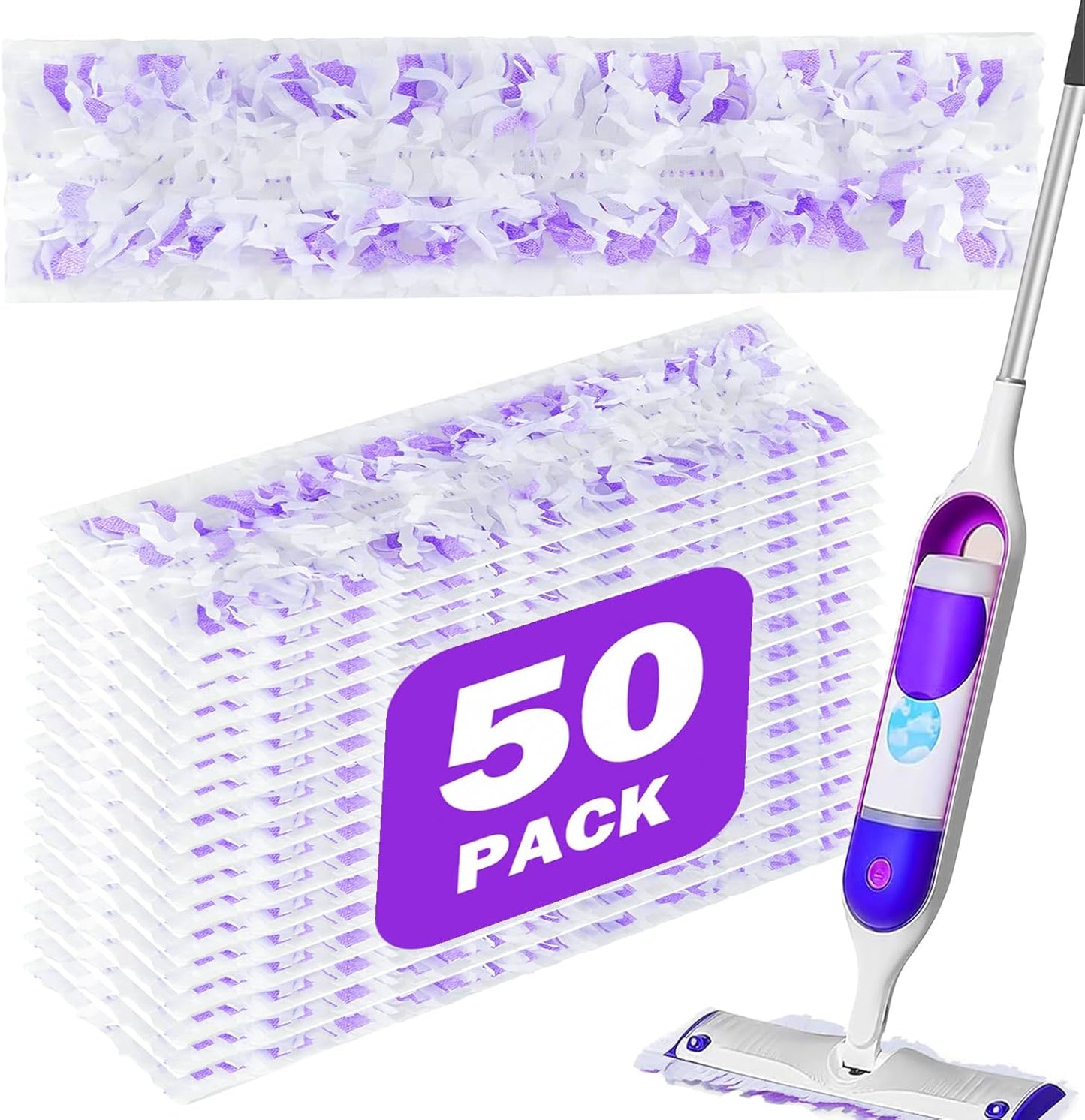 30 Pack Power Mop Pads Compatible with Swiffer Power Mop Refills, Disposable Multi-Surface Power Mop Refills for Swiffer Wet Pads Refill, Cleaning Supplies for Swiffer Power Mop Pads, Unscented