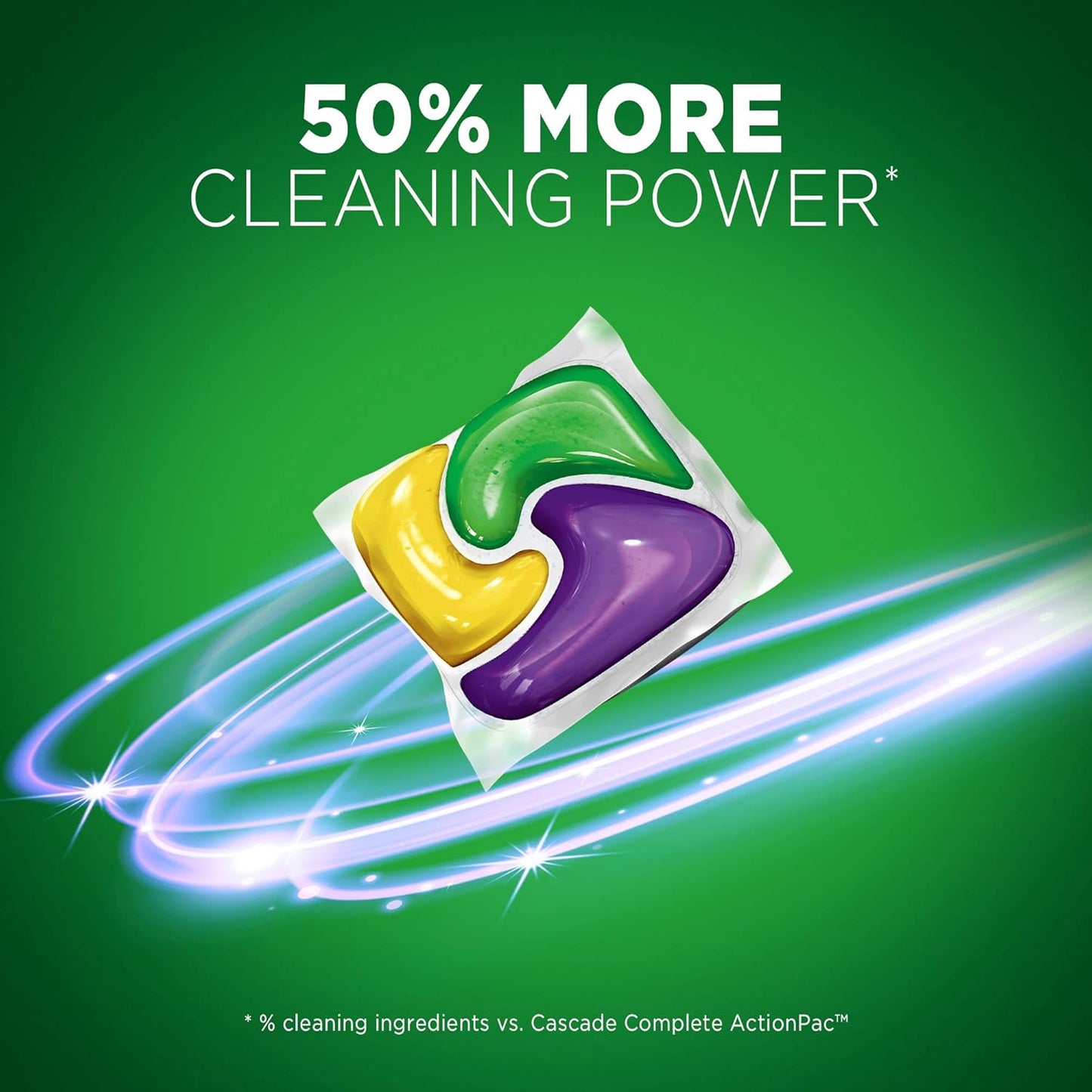Cascade Platinum Plus ActionPacs Dishwasher Detergent Pods, Dishwasher Soap, Mountain, 52 Count