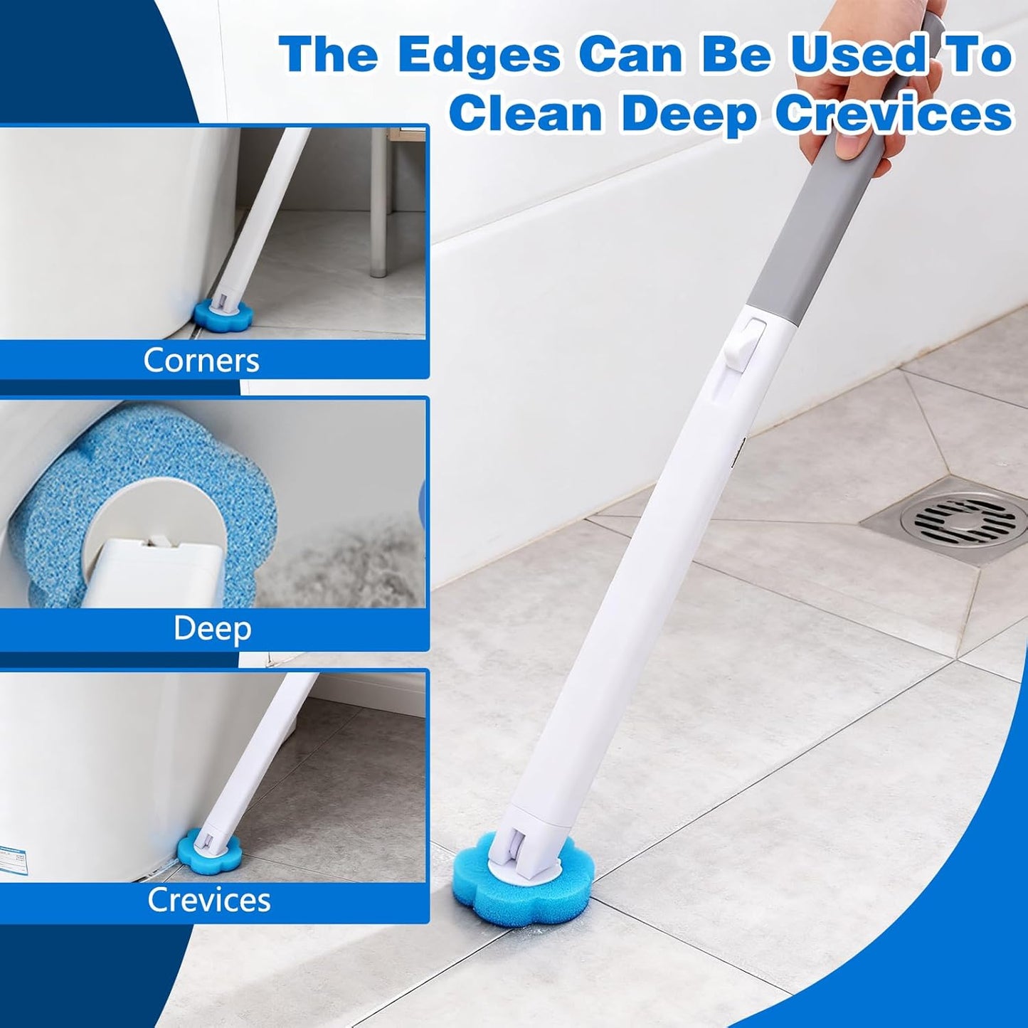 Disposable Toilet Brush, Toilet Bowl Cleaning System,Powerful Cleaning, Disposable Toilet Cleaner,with 24 Toilet Wand Refills, for Toilet Bowl Cleaners,Bathroom Cleaning