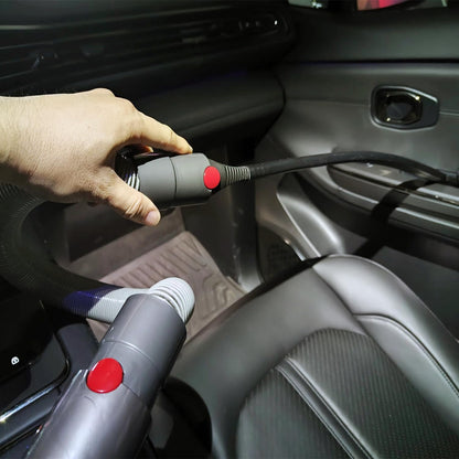 Scratch-free Dusting Brush & 63”Flexible Extension Hose Attachments for Dyson GEN5 V15 V12 V11 V10 V8 V7 Cordless Vacuum Cleaner, Ideal for Car Detailing, Keyboard/Blinds Cleaning,Delicate Surfaces
