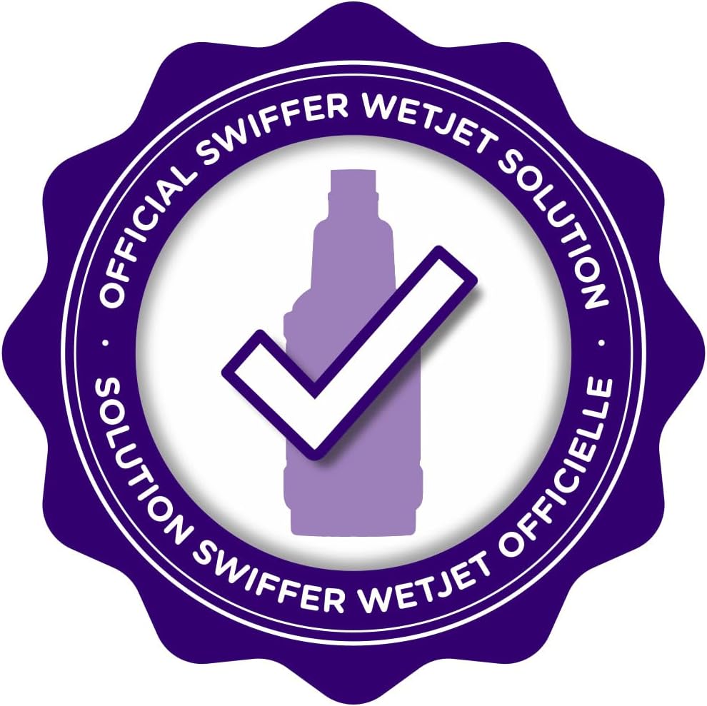 Swiffer WetJet Multi-Purpose and Hardwood Liquid Floor Cleaner Solution Refill, with Gain Scent, 42.2 fl oz each, (Pack of 2)