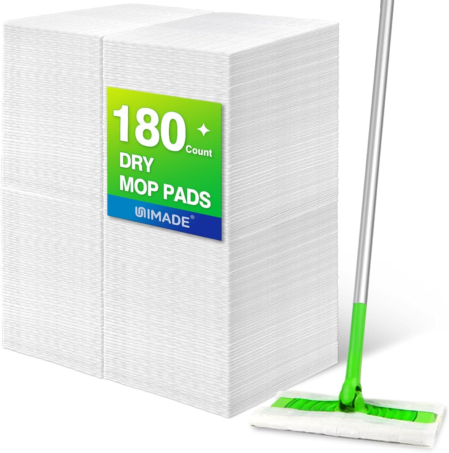 UNIMADE Dry Sweeping Cloths, 52 Count Mop Refill Compatible with Swiffer Sweeper - Disposable Duster Refills Mops for Cleaning Hardwood Floor Dust