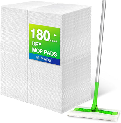 UNIMADE Dry Sweeping Cloths, 52 Count Mop Refill Compatible with Swiffer Sweeper - Disposable Duster Refills Mops for Cleaning Hardwood Floor Dust