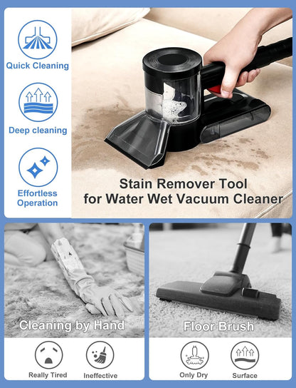 Sub Surface Carpet Extraction Vacuum Attachments for Water Wet Extractor Vac Cleaners, Stain Remover Deep Cleaning Rug Shampooer Tools for Sofa, Rug, Car Seats – Spray & Extract Stains Easily