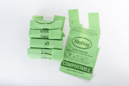 3 Gallon Compostable Food Scrap Bags by BioBag, 100 Count, BPI Certified, Meets ASTM D6400 Standards, Made in USA, Kitchen Trash Bin Liners