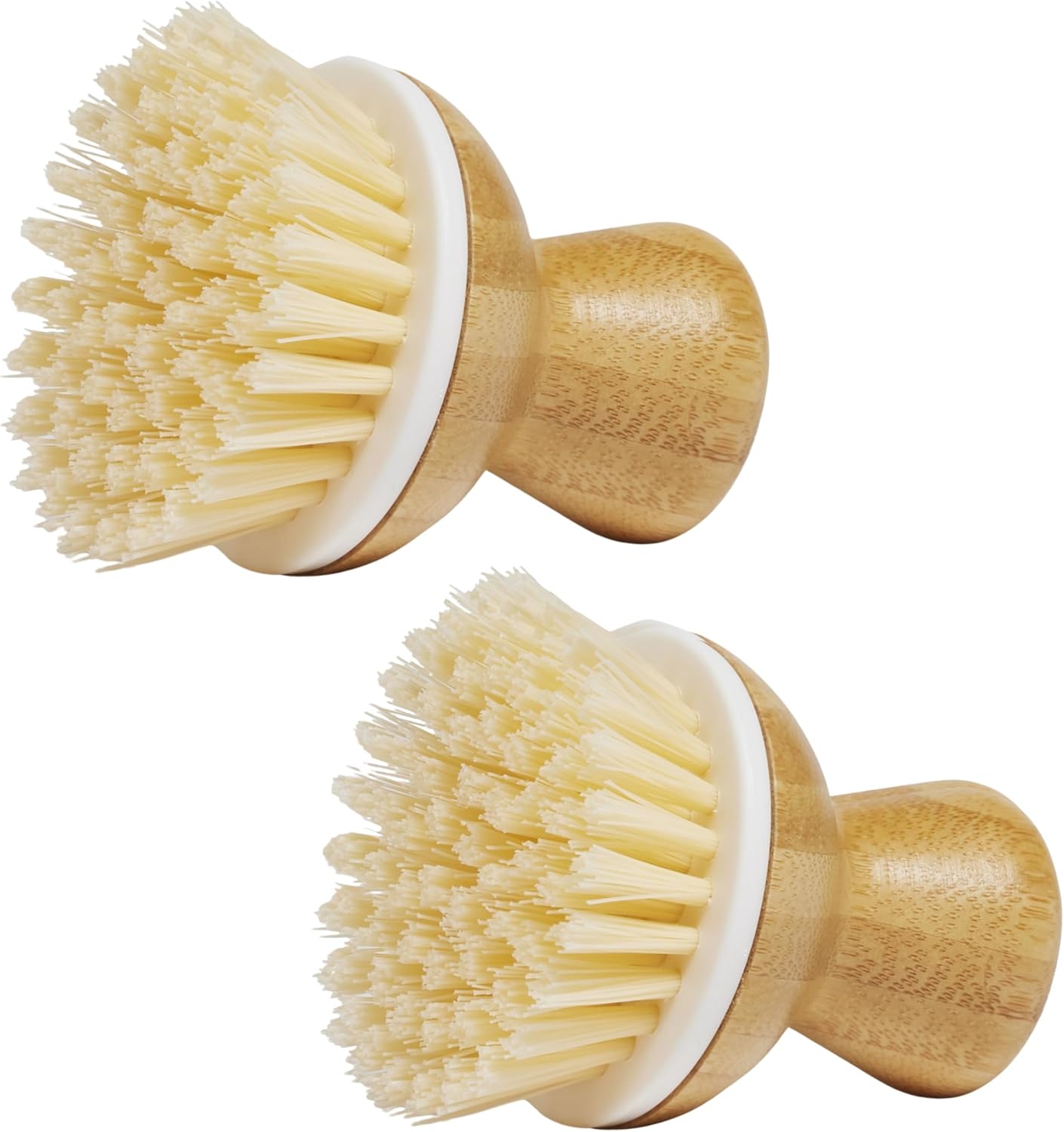 Grove Co. Bubble-Up Dish Brush, 2-Pack, Ergonomically Designed Dish Scrubber, Replacement Dish Scrub Brush, Removes Tough Messes, Gentle on Dishes, Sustainable Solution to The World's Waste Problem