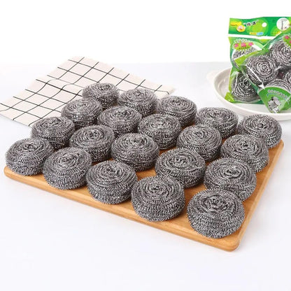 Stainless Steel Scouring Pads, 20 Pack Heavy Duty Scrubbers for Kitchen, Pots, Pans, Bathroom