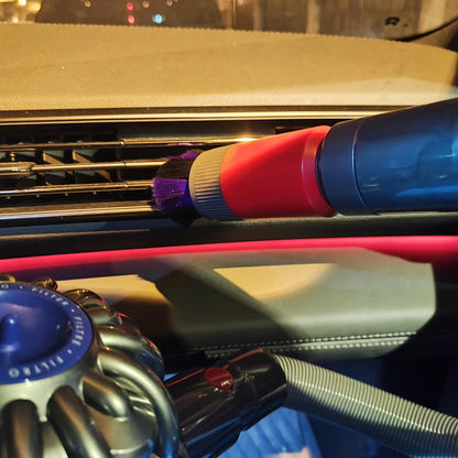 Scratch-free Dusting Brush & 63”Flexible Extension Hose Attachments for Dyson GEN5 V15 V12 V11 V10 V8 V7 Cordless Vacuum Cleaner, Ideal for Car Detailing, Keyboard/Blinds Cleaning,Delicate Surfaces