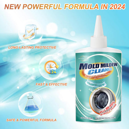 HIHWEM MoldStain Remover Gel, Washing Machine Seal Cleaner for Front Load Washer, Tiles Grout Cleaner Bathroom Cleaning Home Kitchen Sinks Caulk Cleaning, 10 Oz