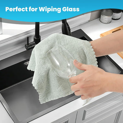 12 Pack Cleaning Cloth,Ultra Soft Absorbent Quick Drying Microfiber Cleaning rags,No scratches,Reusable,Washable,Lint Free Cleaning Towels for Kitchen,Window,Glass,car,11.8"×11.8",(Multicolor)