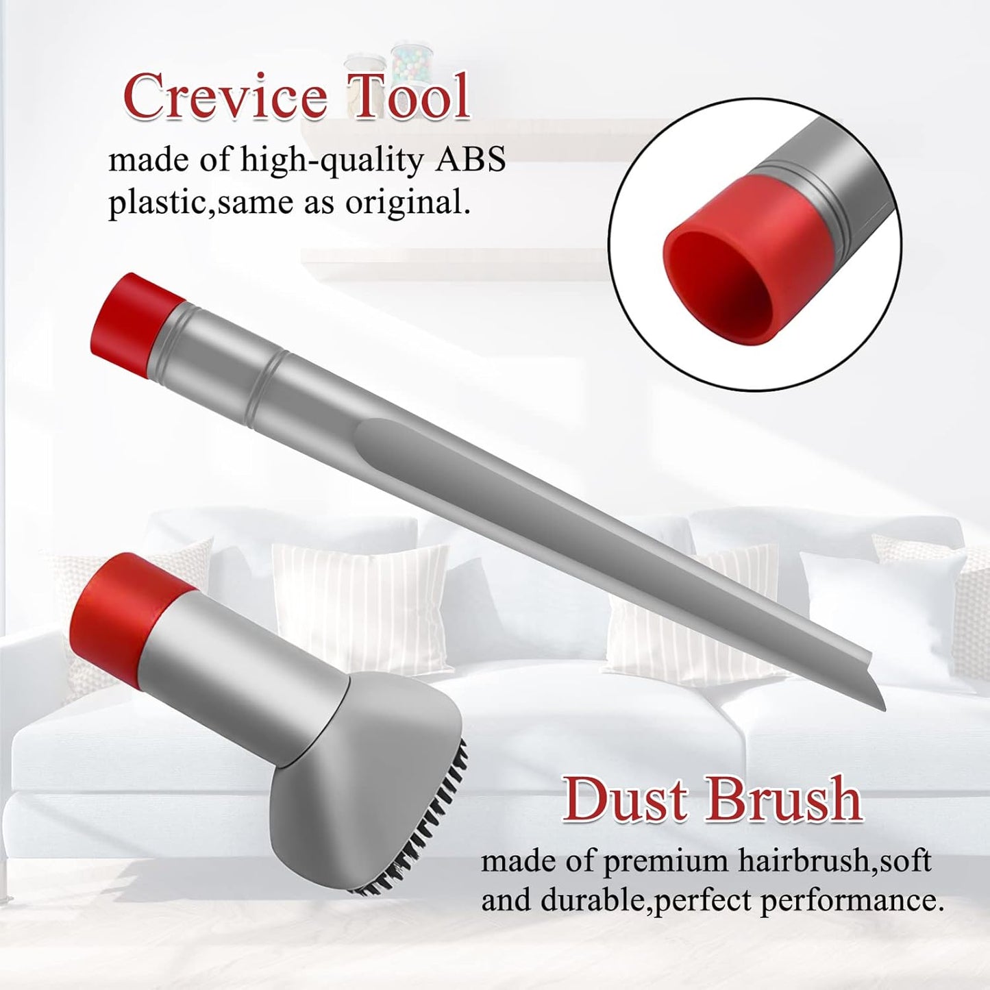 Crevice Tool and Dust Brush Compatible with Shark Rotator NV500, NV501,NV560, NV502, Professional Lift-Away Vacuum Cleaner Compare With Part No. X11FC500