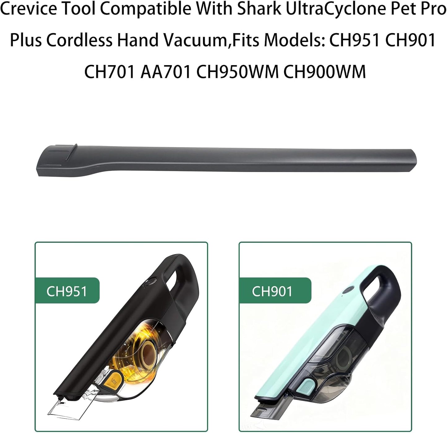 Crevice Tool for Shark CH951 CH901 CH701 AA701 CH950WM CH900WM UltraCyclone Pet Pro Plus Cordless Hand Vacuum