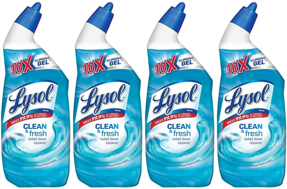 Lysol Cling Gel Toilet Bowl Cleaner, Country Scent, 24 Ounce (Pack of 3)