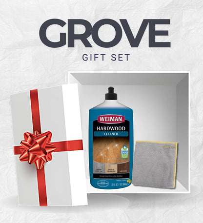 Weiman Professional Citrus Scent Hardwood Floor Cleaner Liquid 32 oz Bundle with Microfiber Cloth – Cleans and Shines Wood, Laminate, and Tile Floors – Gift Set (2 Items)