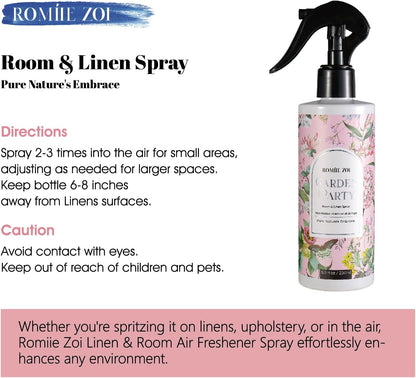 ROMIIE ZOI Room Spray Lemon, Air Freshener Spray Made with Natural Plant Extract, Scented Room Spray for Home Fragrance Fabric Spray Freshener 8.5 FL OZ