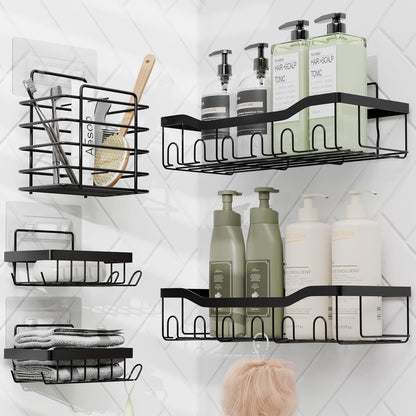 Clara Clark Bathroom Set - Sage Green Bathroom Accessories Set, 6PC Bathroom Accessory Set, Bathroom Sets with Toilet Brush, Trash Can & Soap Dispenser