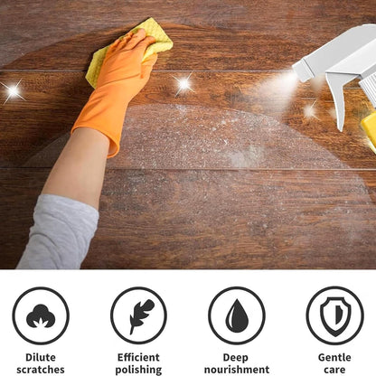 Beeswax Wood Polish Spray,Natural Beeswax Essential Oil Wax,Floor Polish Spray,For Wood Floors, Furniture, and Wooden Cabinets (1PC)