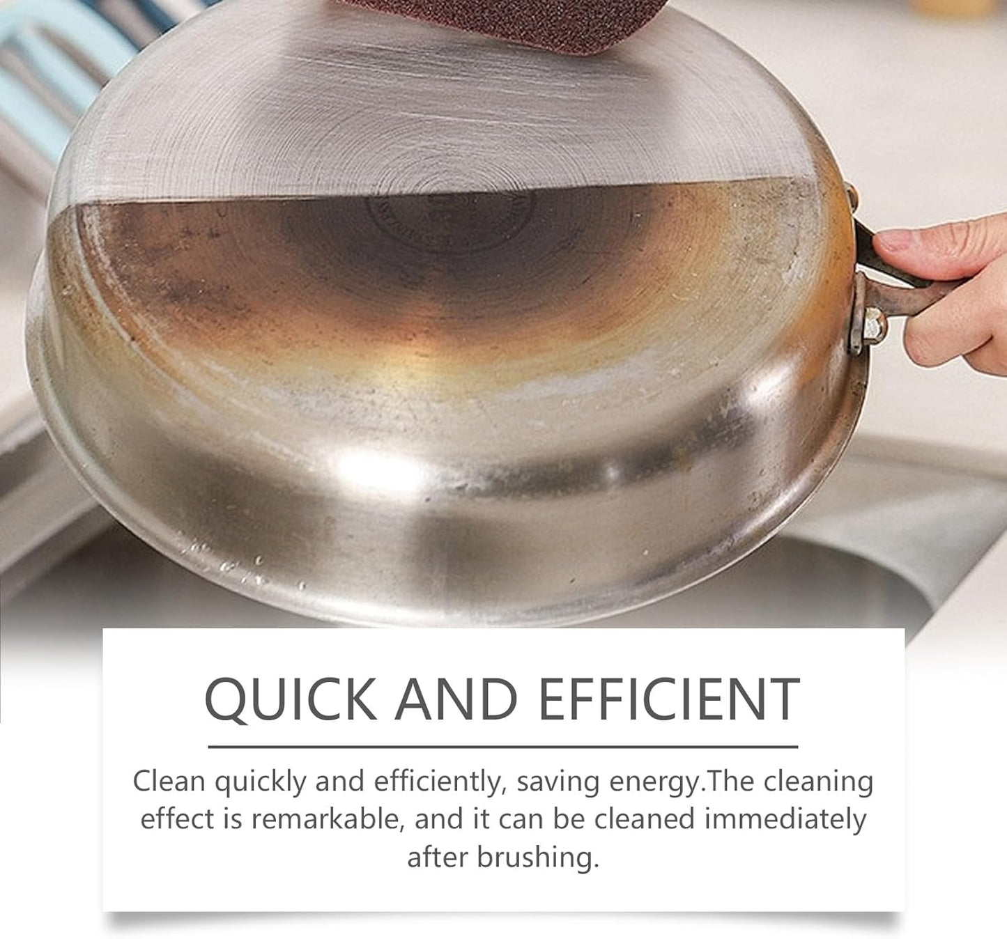 Liquid Pot and Pan Cleaner for Burnt On Food & Grease, Tough Stove Top and Cookware Cleaner, Removes Stubborn Stains on Stainless Steel, Cast Iron, Copper Pots - 5 fl oz