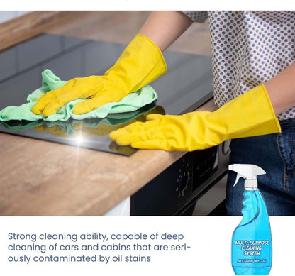 2PCS Spray Splash Cleaner, Fast-Acting Kitchen Grease Cleaner, Multipurpose Degreaser for Tough Stains on Ovens, Grills & Cooktops