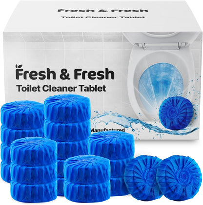 Disposable Toilet Bowl Cleaners(20 Tablets) Odor Eliminator, Fresh Scent, Multipurpose Residential and commercial Toilet Cleaners 2-3 week Lasting Toilet Bowl Cleaner