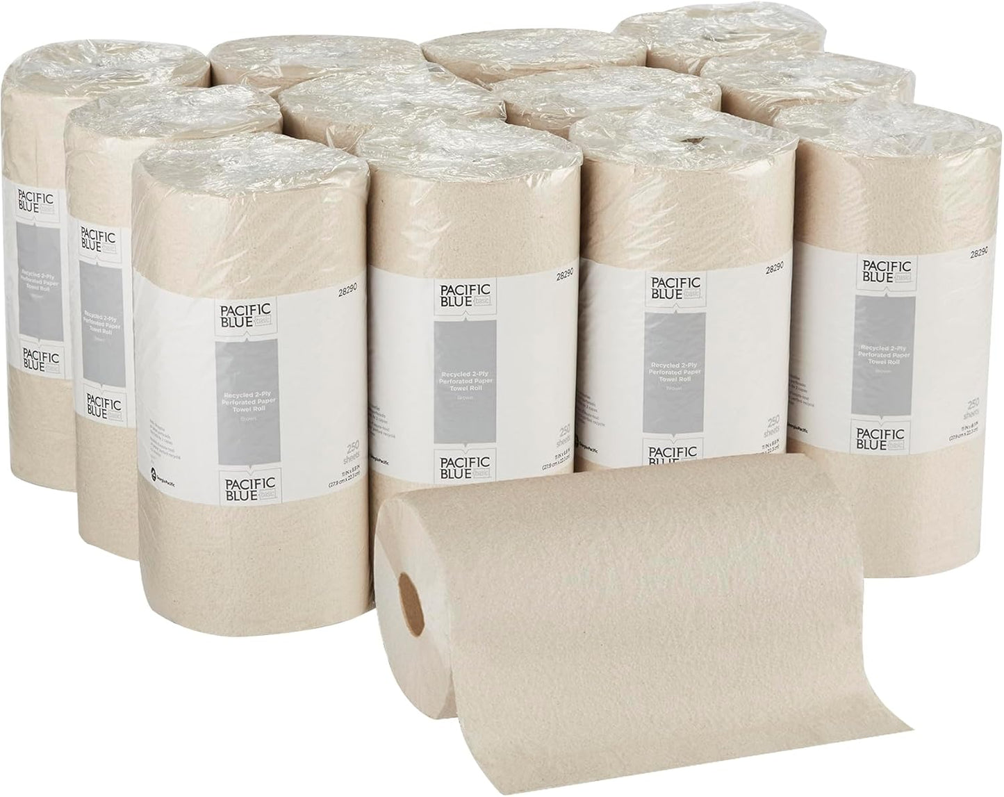 Georgia-Pacific Pacific Blue Select 2-Ply Perforated Roll Paper Towel, White, 85 Sheets Per Roll, 30 Rolls Per Case, 27385