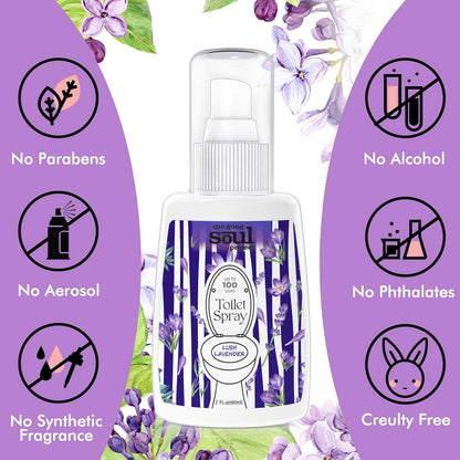THE GOOD SOUL PROJECT Toilet Spray for Poop, Fresh Citrus, Bathroom Spray Odor Eliminator, 2Fl Oz 2 Pack