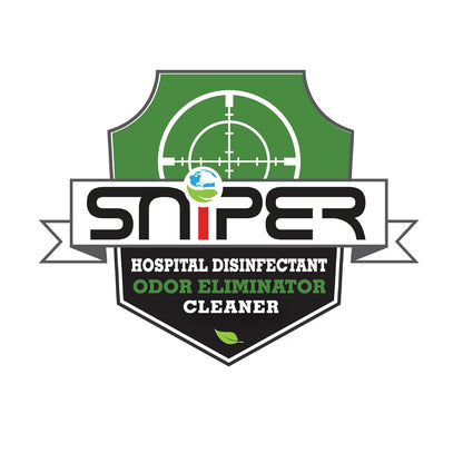 SNiPER Hospital Disinfectant, Odor Eliminator & All-Purpose Cleaner, 16 Ounce Spray, 2-Pack