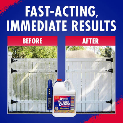 30 SECONDS Outdoor Mold & Mildew Stain Remover Spray | Ready To Use | 32 fl. oz. | 2 Pack