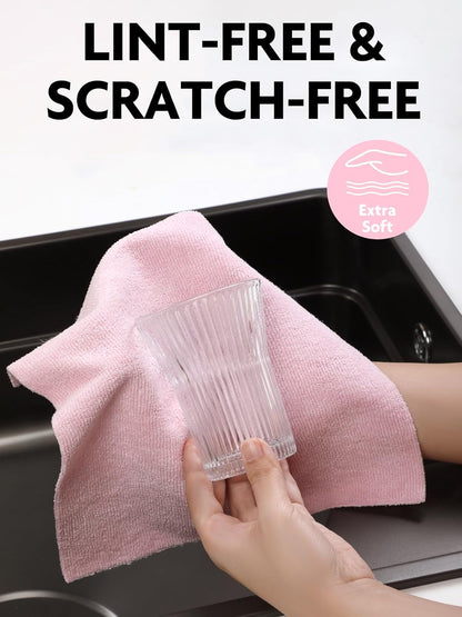 Fantasticlean Kitchen Towels - 40 Sheets - Reusable Washable Dishcloth Rolls, Super Absorbent, Premium Microfiber Cleaning Cloths, 10'' by 10'' (Beige, MossGreen)