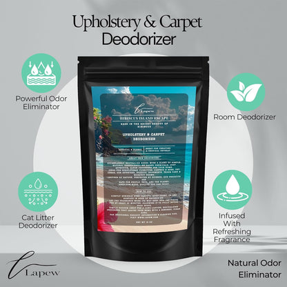 Lapew Black Sea Scented Cleaning Bundle | Carpet Deodorizer Powder (16 oz) & Mop Soap Concentrate (36 oz) | Pet-Friendly Odor Eliminator - Colors A
