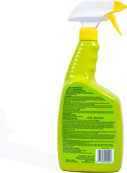 MOLD ARMOR Mold and Mildew Killer + Quick Stain Remover, 32 oz., Trigger Spray Bottle, Eliminates 99.9% of Household Bacteria and Viruses, Ideal Bathroom Mold and Mildew Remover