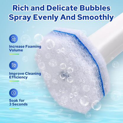 Cecailin® 60pcs Disposable Toilet Brush. Bathroom Cleaning. Disposable bowl cleaners Compatible with Most Toilet Brushes