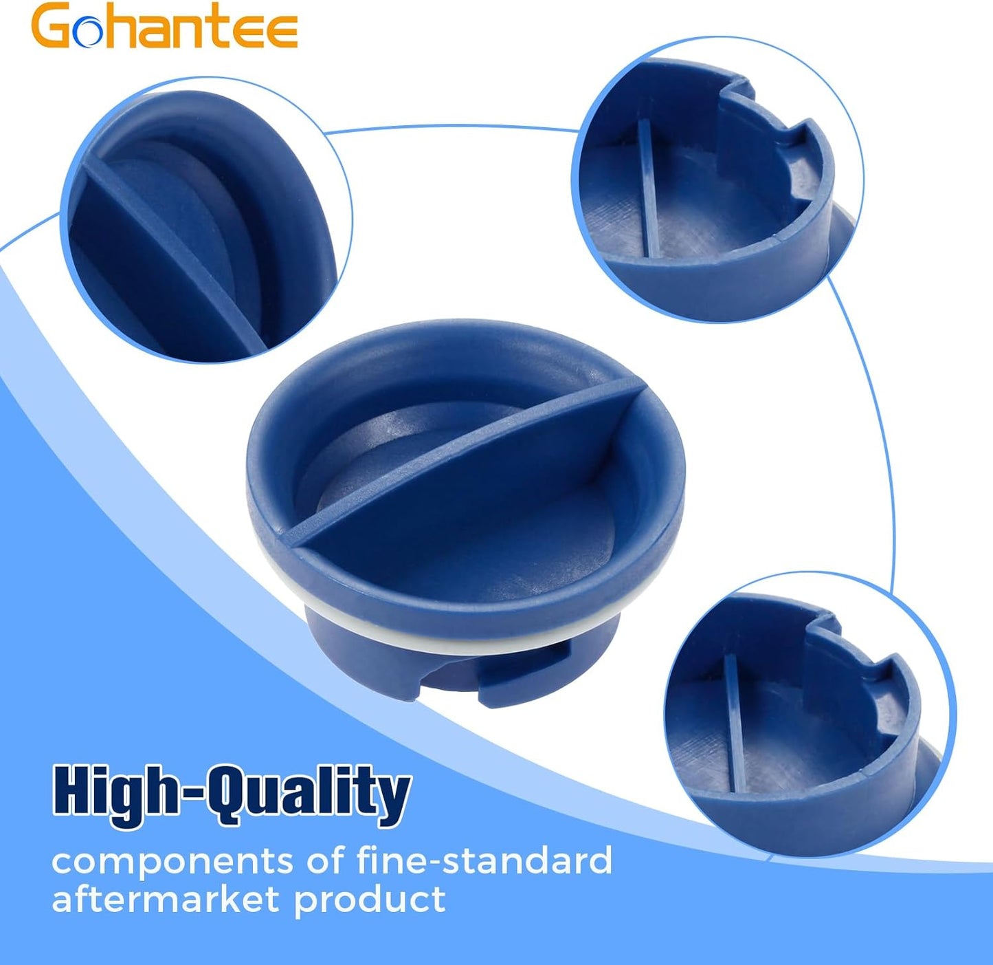 W10524920 Dishwasher Rinse Aid Cap Fit for Whirlpool Dishwashers & KitchenAid Replace Part# WPW10524920 WPW10304408