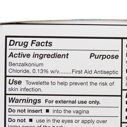 McKesson Obstetrical Antiseptic Towelettes Wipes, Sterile, Individual Packet, Clean Scent, 100 Count, 1 Pack