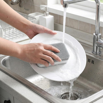 40 Pack Kitchen Dishwashing Sponge Bulk, Non Scratch Dishes Scouring Pad, Odor-Free Cleaning Sponge Wipes for Travel, Camping, Apartments
