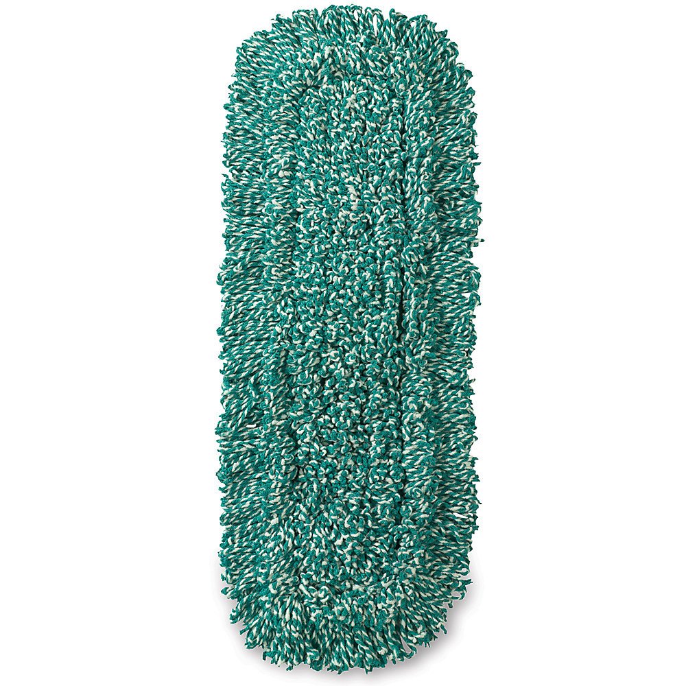 Rubbermaid Commercial Products Looped-End-Dust Mop Head Replacement 48-Inch Green Microfiber Blend Heavy Duty Industrial Wet Mop For Floor Cleaning Office/School/Stadium/Lobby/Restaurant