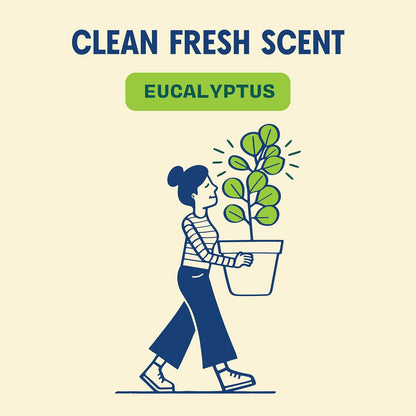 Aunt Fannie's Toilet Bowl Cleaner, Bleach-Free Cleaner Powered by Vinegar, Freshens and Removes Stains, Eucalyptus Scent, 24 fl oz, Pack of 1